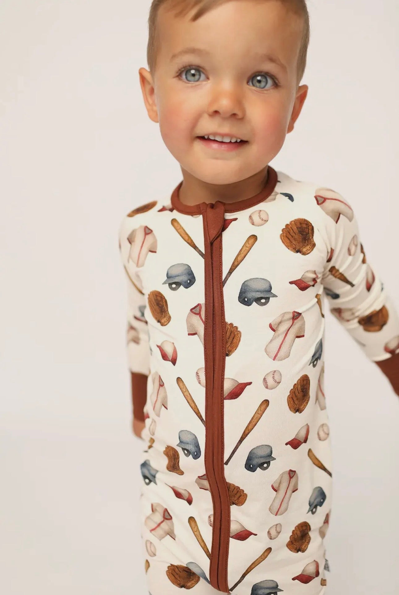 Baseball Double Zipper Bamboo Sleeper