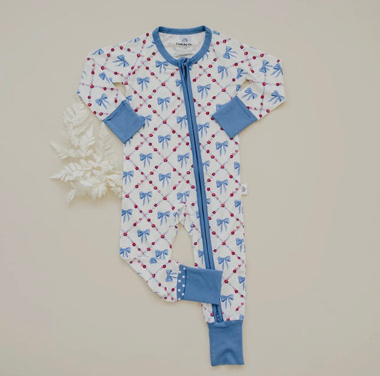 Red White & Bows Bamboo Sleeper