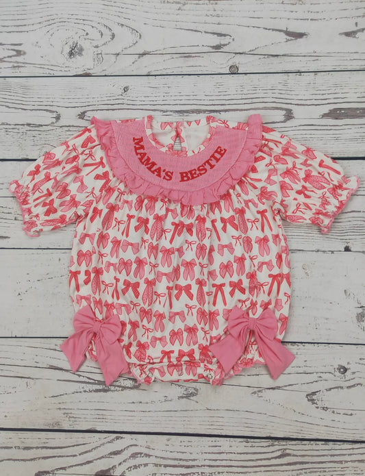 Mamas Bestie Smocked Bubble